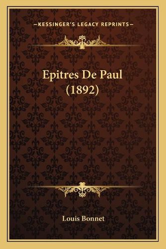 Epitres de Paul (1892)