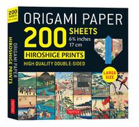Cover image for Origami Paper 200 Sheets Hiroshige Prints 6 3/4  (17 CM): Large Tuttle Origami Paper: High-Quality Double Sided Origami Sheets Printed with 12 Different Prints (Instructions for 6 Projects Included)