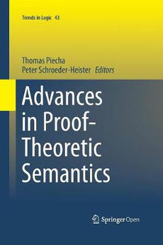 Cover image for Advances in Proof-Theoretic Semantics