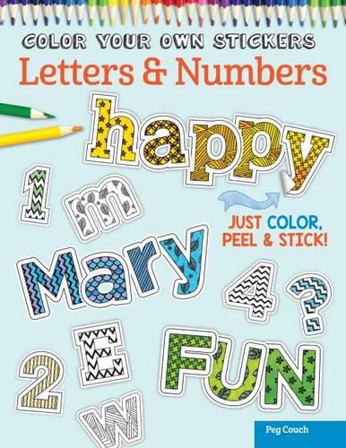 Color Your Own Stickers Letters & Number