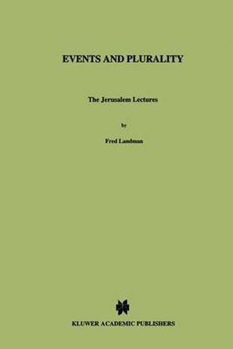 Cover image for Events and Plurality: The Jerusalem Lectures