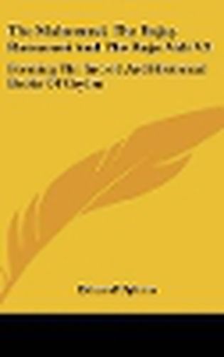 Cover image for The Mahavansi, The Raja -Ratnacari And The Raja-Vali V2: Forming The Sacred And Historical Books Of Ceylon