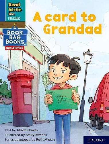 Cover image for Read Write Inc. Phonics: A card to Grandad (Blue Set 6 NF Book Bag Book 1)