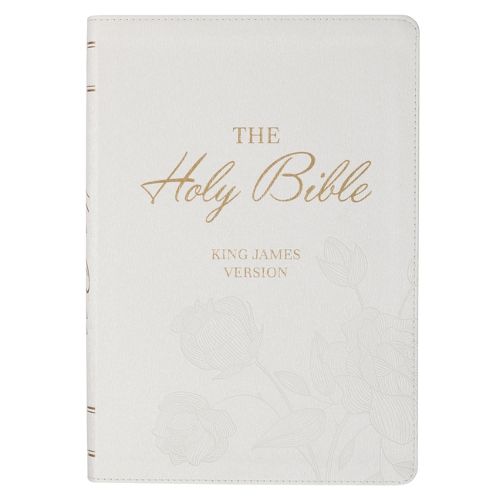 KJV Bible Super Giant Print Faux Leather White