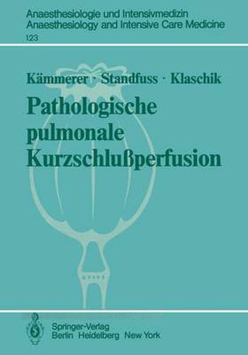 Cover image for Pathologische Pulmonale Kurzschlussperfusion