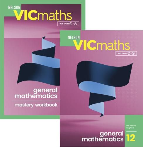 Cover image for Nelson VicMaths 12 GENERAL SB WB Value Pack with Nelson MindTap 15 Months