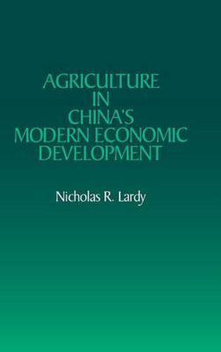 Cover image for Agriculture in China's Modern Economic Development