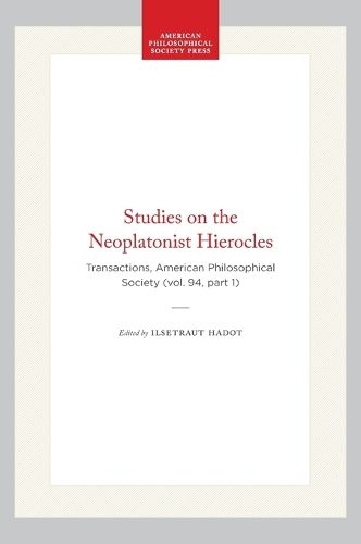 Cover image for Studies on the Neoplatonist Hierocles