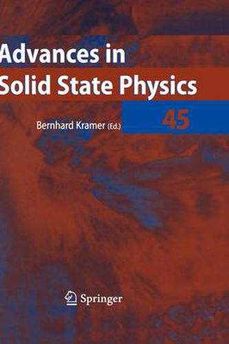 Cover image for Advances in Solid State Physics 45