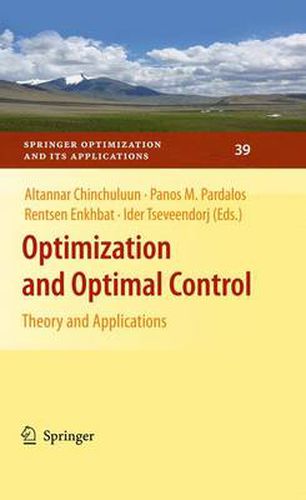 Cover image for Optimization and Optimal Control: Theory and Applications