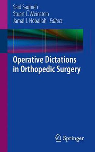 Cover image for Operative Dictations in Orthopedic Surgery