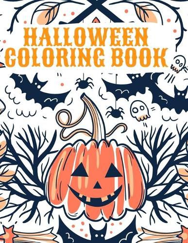 Cover image for Halloween Coloring Book: Happy Halloween Coloring Book for Kids