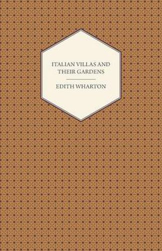 Cover image for Italian Villas And Their Gardens