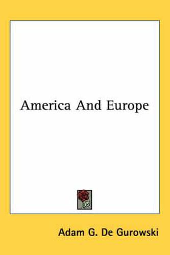 Cover image for America and Europe