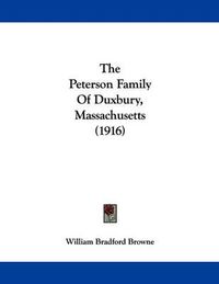 Cover image for The Peterson Family of Duxbury, Massachusetts (1916)