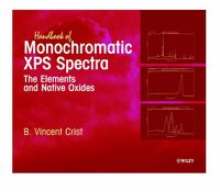 Cover image for Handbook  of Monochromatic XPS Spectra