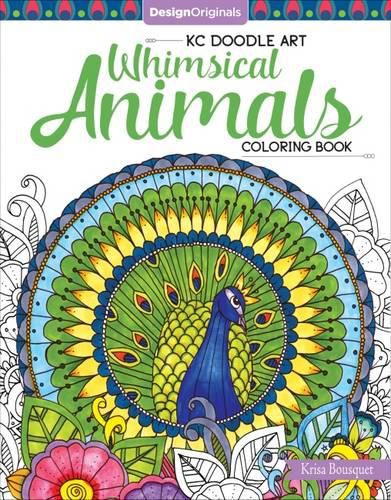 Cover image for KC Doodle Art Whimsical Animals Coloring Book