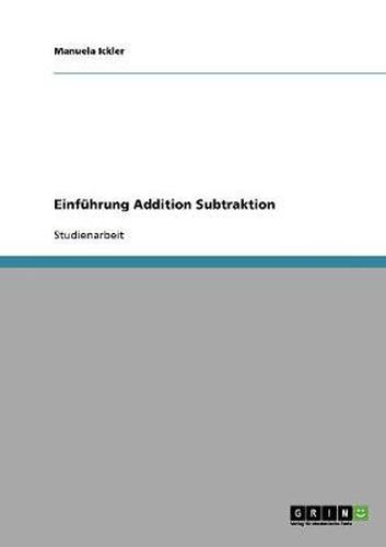 Cover image for Einfuhrung Addition Subtraktion