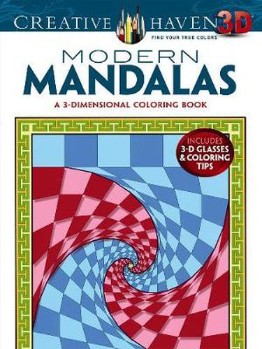 Cover image for Creative Haven 3-D Modern Mandalas Coloring Book