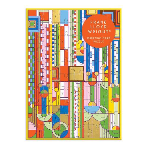 Cover image for Frank Lloyd Wright Saguaro Forms & Cactus Flowers Greeting Card Puzzle