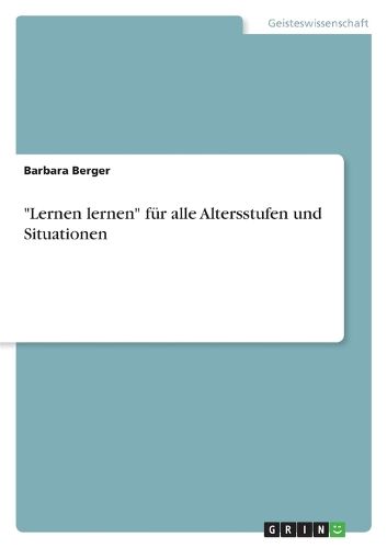 Cover image for Lernen Lernen  Fur Alle Altersstufen Und Situationen