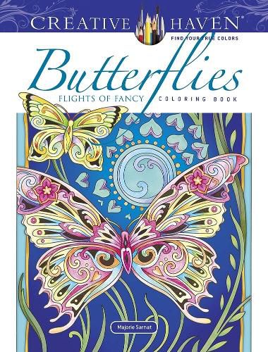 Cover image for Creative Haven Butterflies Flights of Fancy Coloring Book