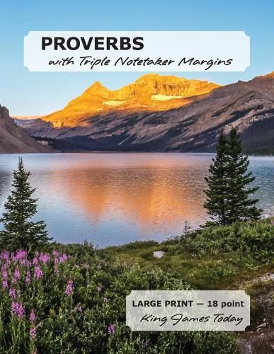 Cover image for PROVERBS with Triple Notetaker Margins: LARGE PRINT - 18 point, King James Today