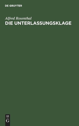 Cover image for Die Unterlassungsklage