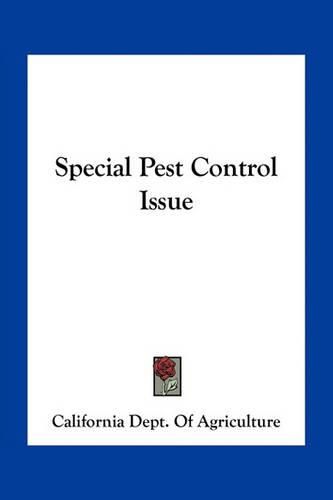 Cover image for Special Pest Control Issue