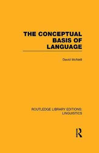Cover image for The Conceptual Basis of Language (RLE Linguistics A: General Linguistics)