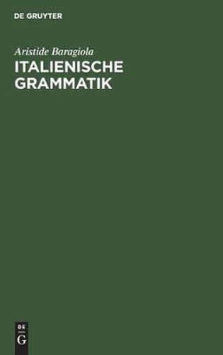 Cover image for Italienische Grammatik
