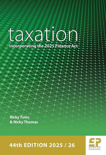 Cover image for Taxation - incorporating the 2025 Finance Act