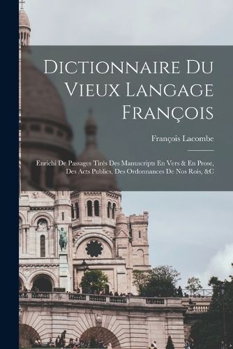 Cover image for Dictionnaire Du Vieux Langage Francois