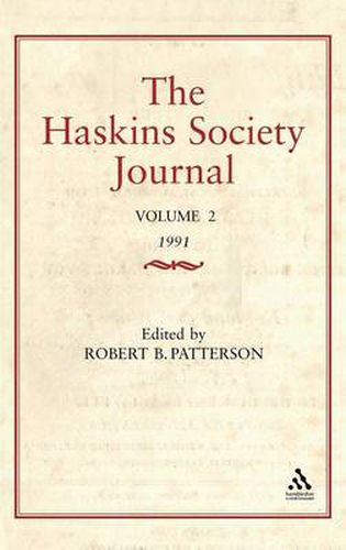 Cover image for Haskins Society Journal Studies in Medieval History: Volume 2