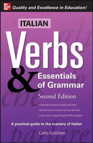 Cover image for Italian Verbs & Essentials of Grammar, 2E.