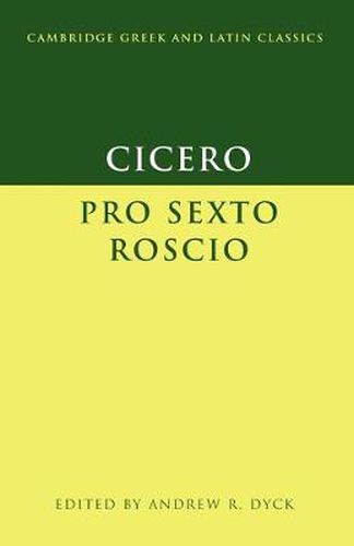 Cover image for Cicero: 'Pro Sexto Roscio