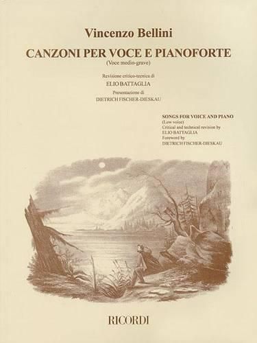 Cover image for Vincenzo Bellini - Canzoni Per Voce: Songs for Voice and Piano