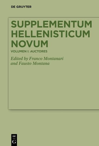 Cover image for Supplementum Hellenisticum Novum
