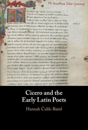 Cover image for Cicero and the Early Latin Poets