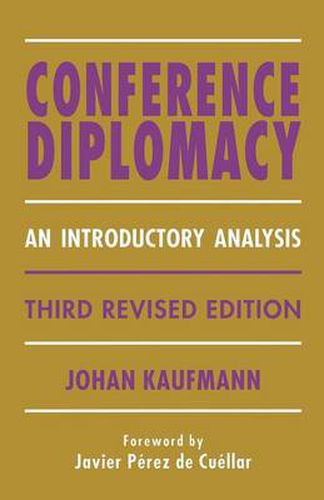 Cover image for Conference Diplomacy: An Introductory Analysis