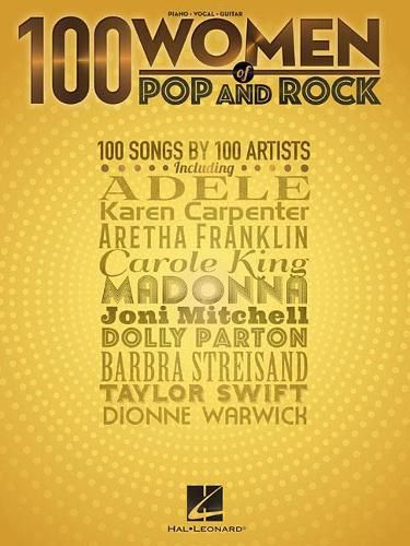 Cover image for 100 Women of Pop and Rock: Piano, Vocal, Guitar