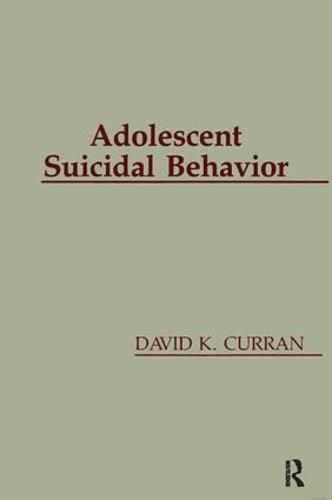 Cover image for Adolescent Suicidal Behavior