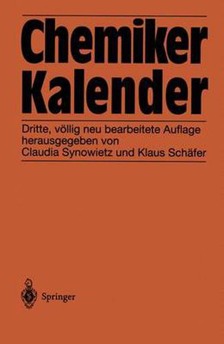 Cover image for Chemiker-Kalender