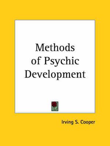 Cover image for Methods of Psychic Development (1919)