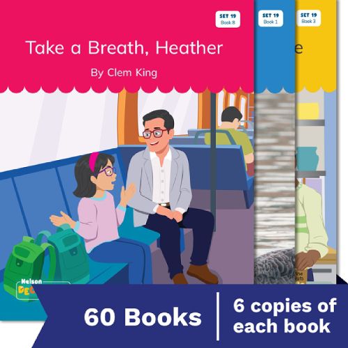 Cover image for Nelson Decodable Readers Set 19 Low-frequency Spellings Small Group Pack X 60