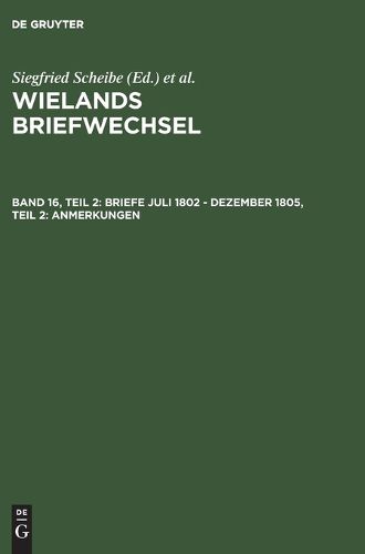 Cover image for Wielands Briefwechsel V 16/2