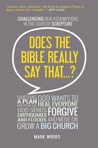 Cover image for Does the Bible Really Say That?: Challenging our assumptions in the light of Scripture