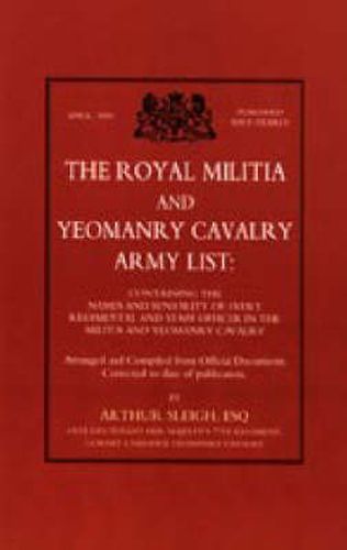 Cover image for Royal Militia and Yeomanry Cavalry Army List