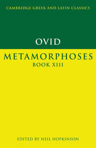 Cover image for Ovid: Metamorphoses Book XIII