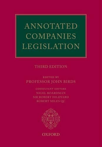 Cover image for Annotated Companies Legislation